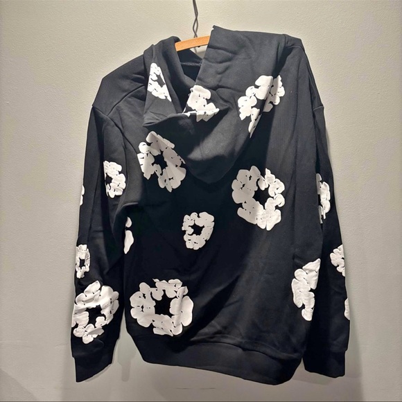 Open to offers .Black and white denim tears hoodie brand new with tags and proof